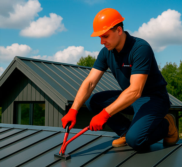 Монтаж фальцевой кровли в Ижевске