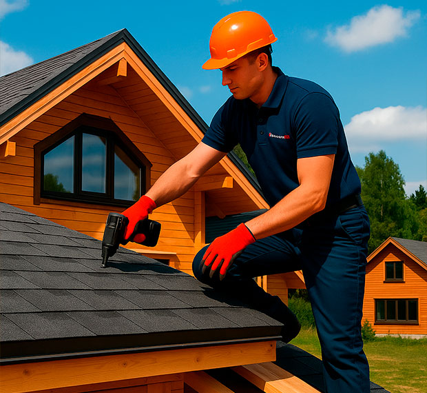 Монтаж кровли из мягкой черепицы в Ижевске