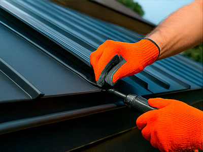 5. Герметизация швов и установка водосточной системы