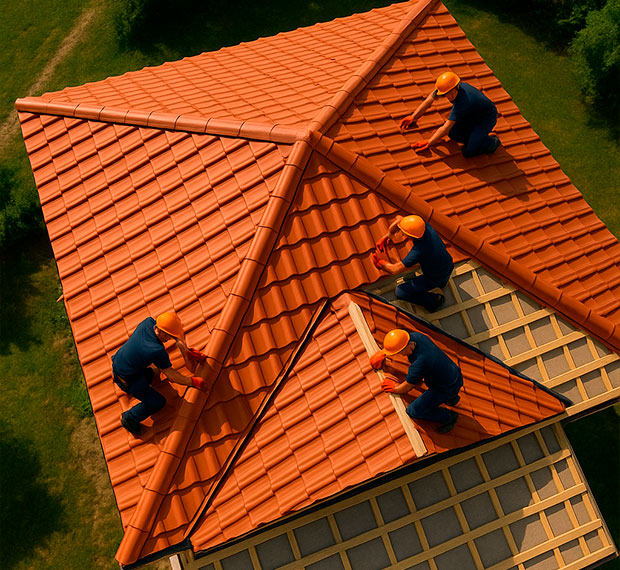 Монтаж 3-скатной крыши в Ижевске