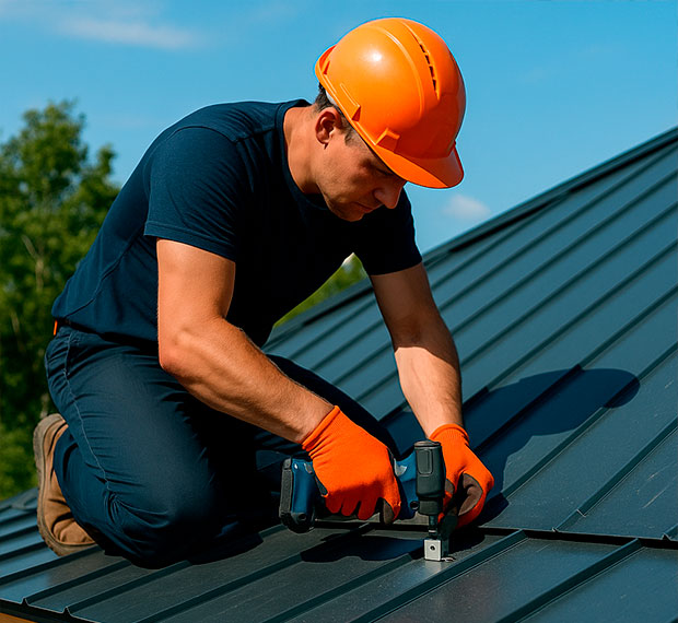 Ремонт металлической кровли в Ижевске